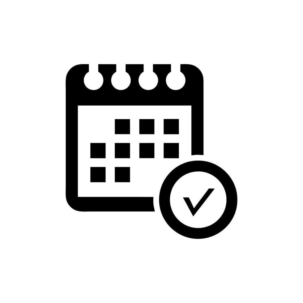 Calendar Isolated Flat Web Mobile Icon vector