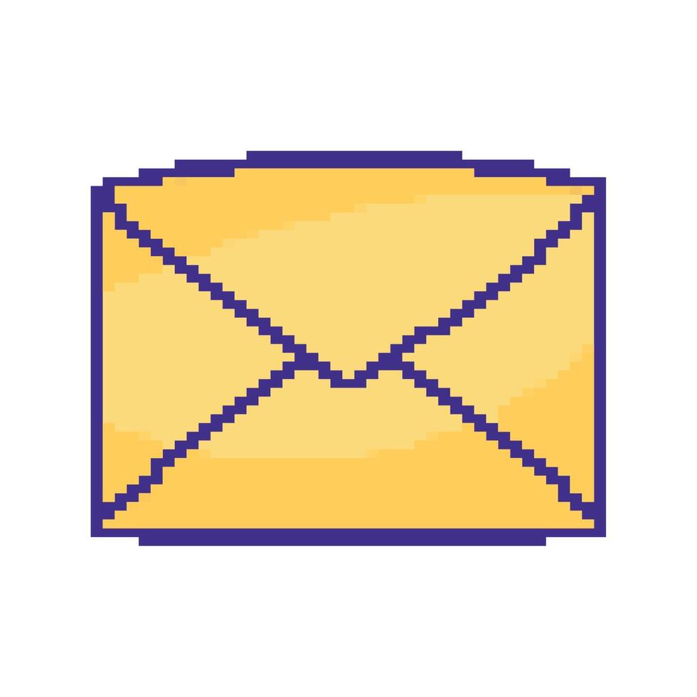 envelope pixel art vector