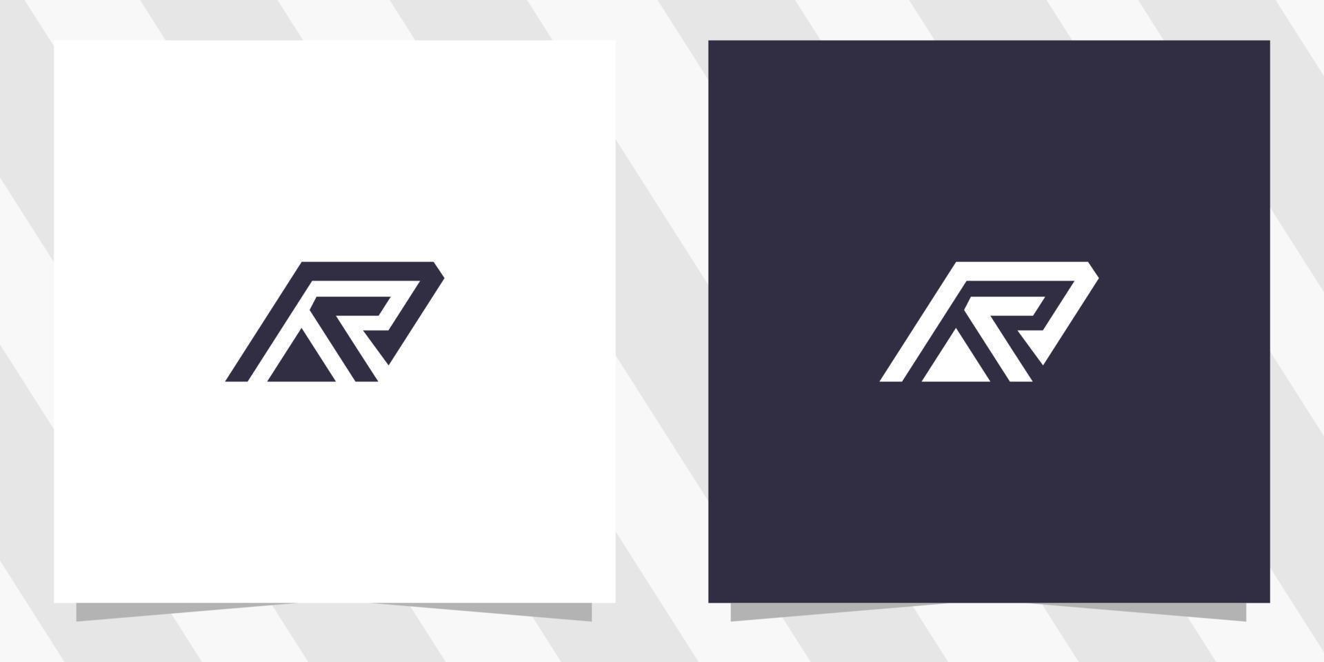 letter ar ra logo design vector