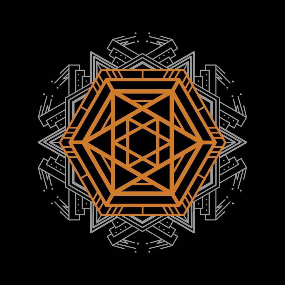 Mandala lineart vector illustration