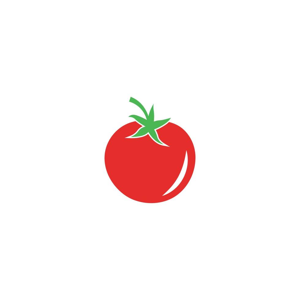 diseño de logotipo de icono de tomate vector