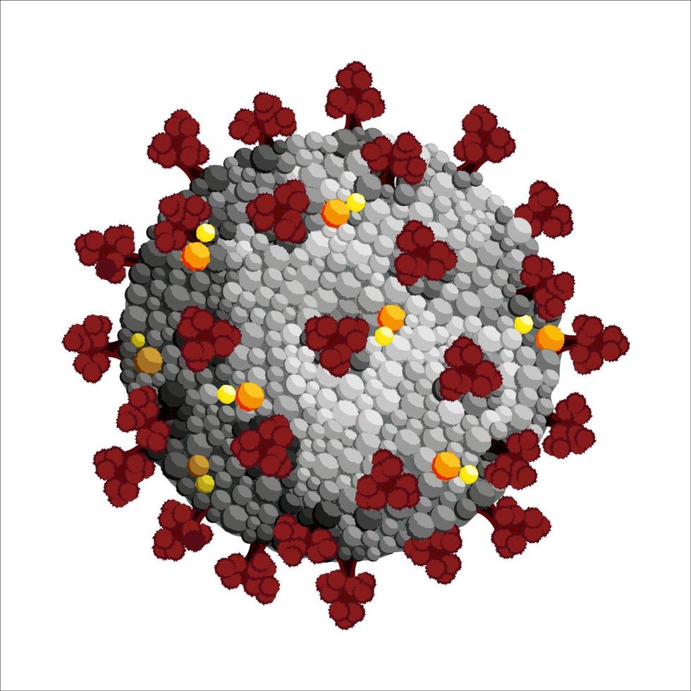 Corona virus 3D vector