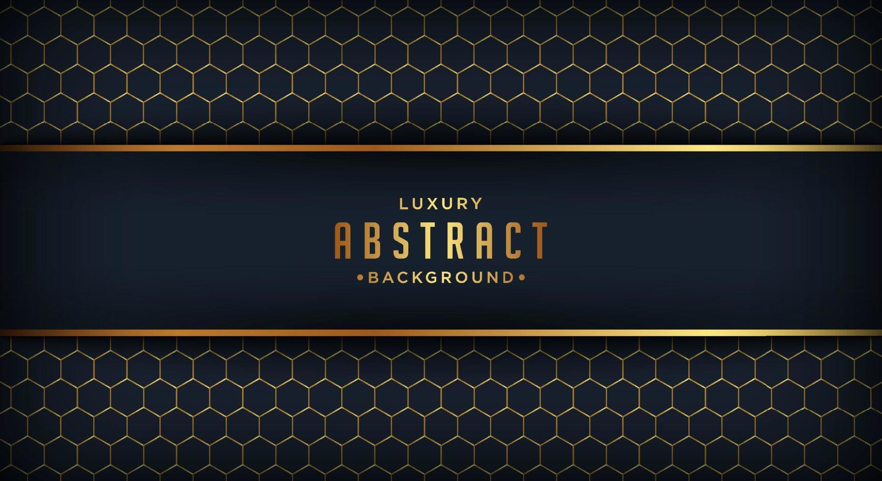 Dark luxury background with overlap layers. Texture with golden line and shiny golden light effect. vector