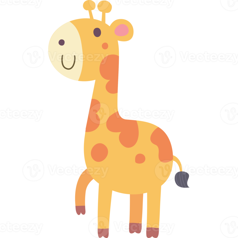 Giraffe cartoon animal png clipart icon 11458568 PNG