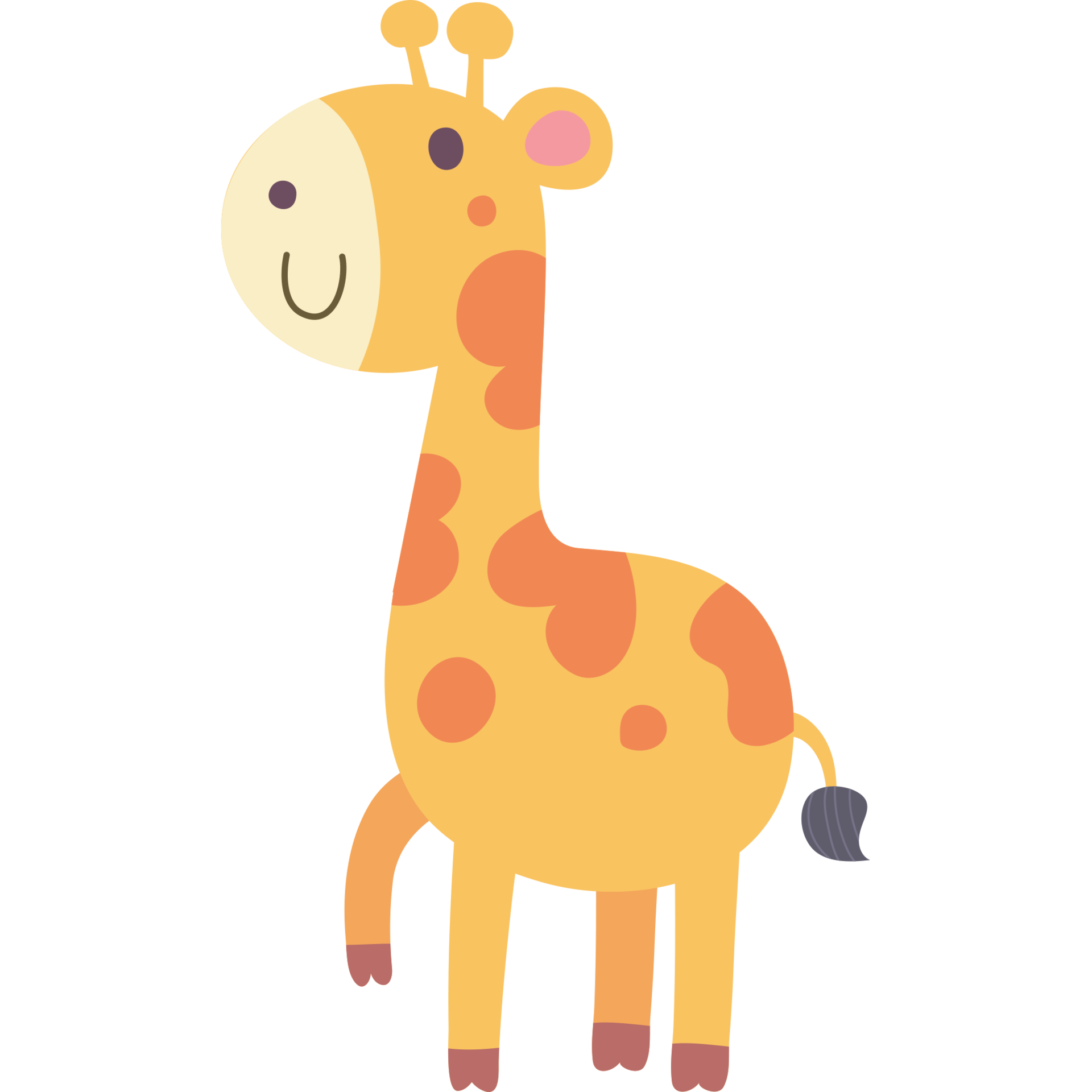 Giraffe cartoon animal png clipart icon 11458568 PNG