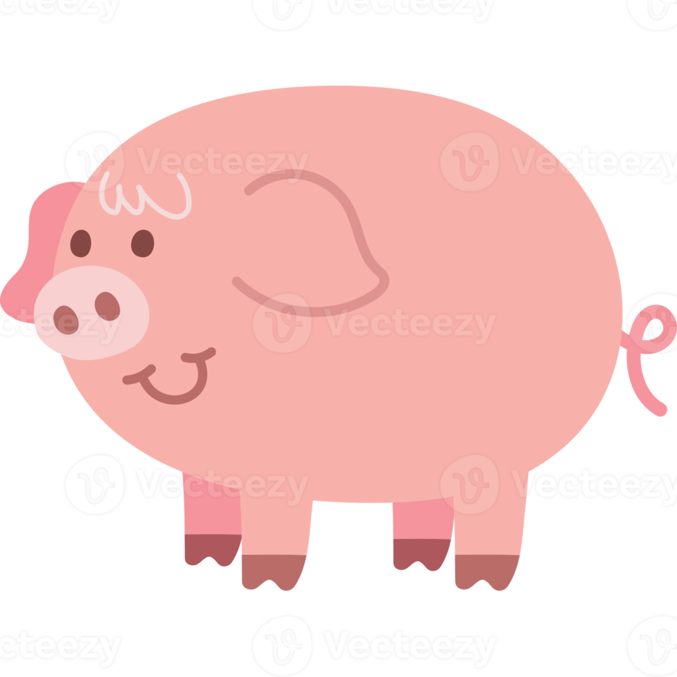 Pig cartoon animal png clipart