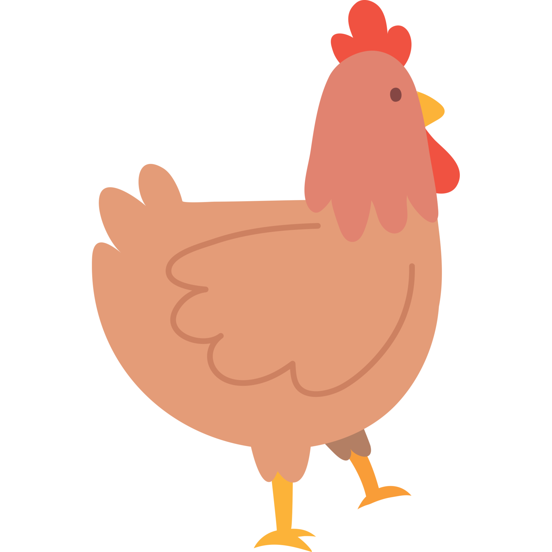 Free Chicken cartoon animal png clipart icon 11458578 PNG with Transparent  Background