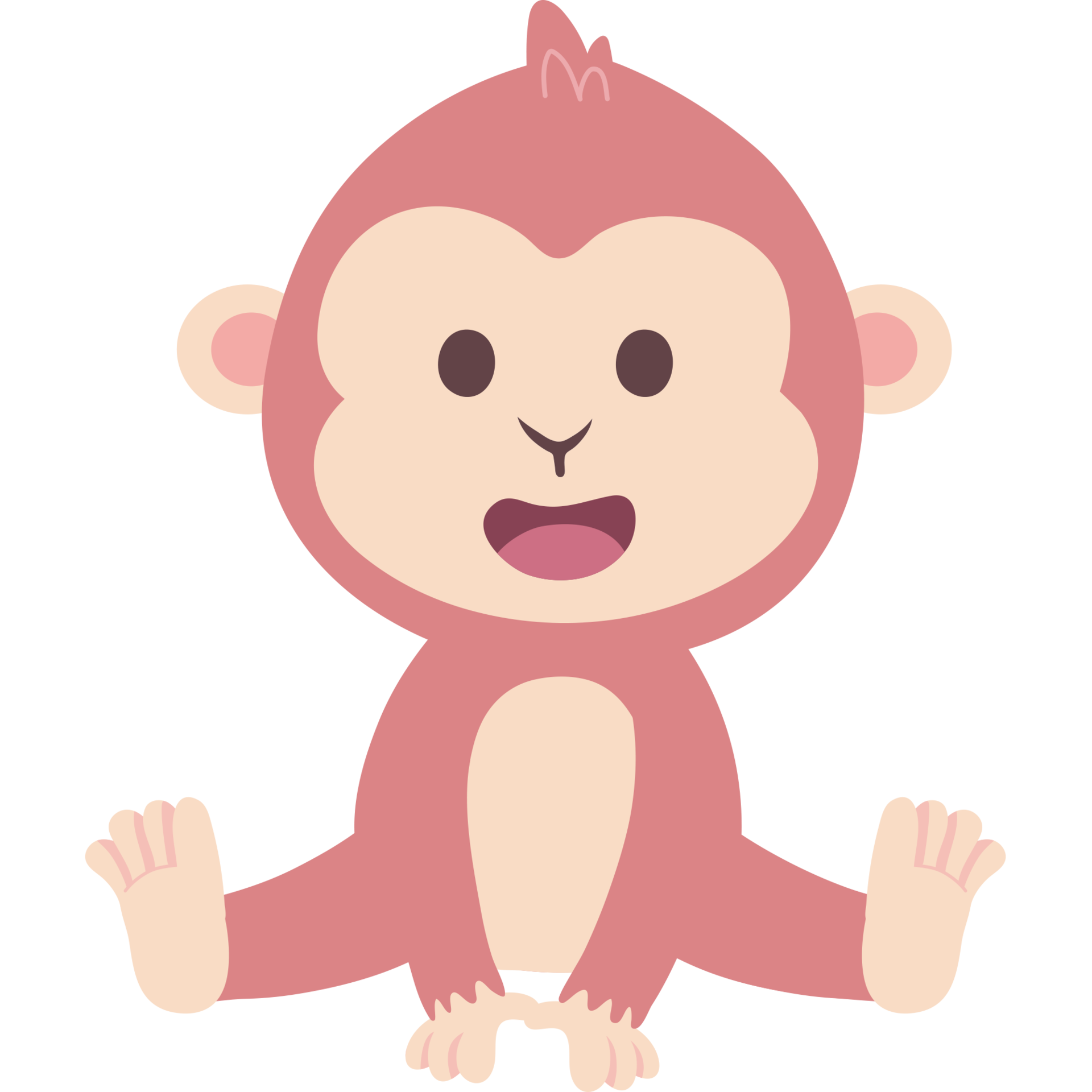 Cartoon, monkey, mammal, animals png