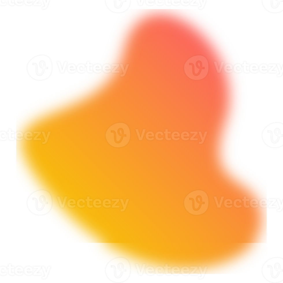 verschwommene Farbverlaufs-Blob-Form png