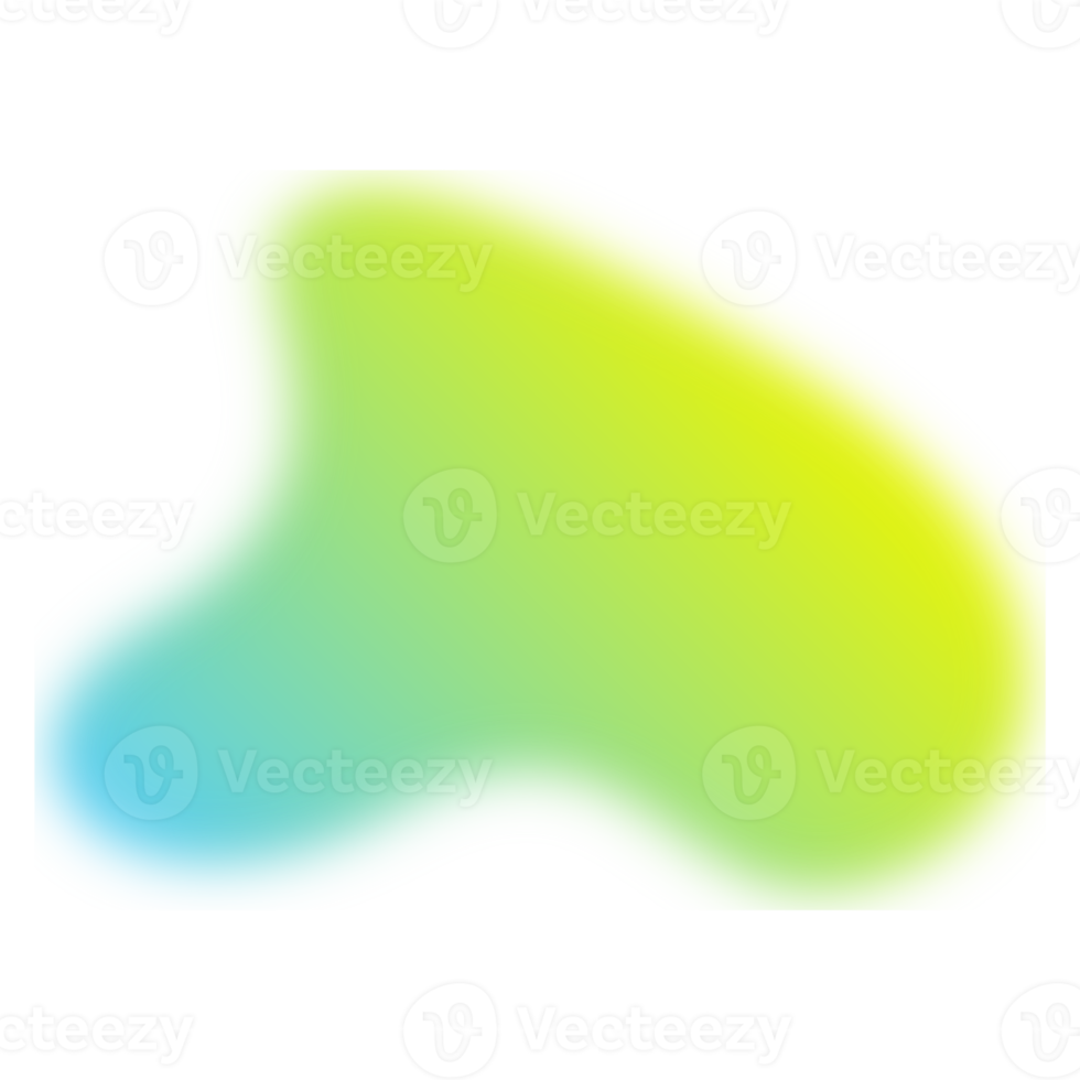 verschwommene Farbverlaufs-Blob-Form png