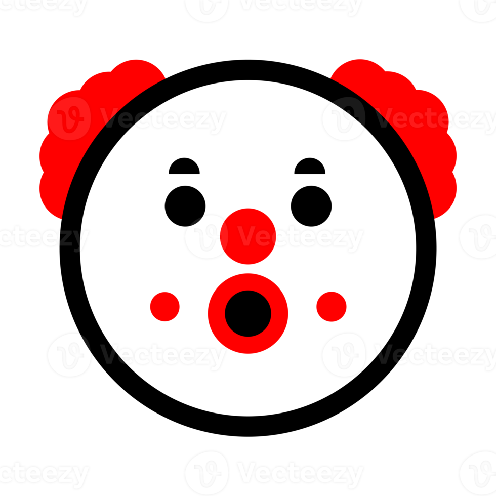Cute Clown Emoticon png