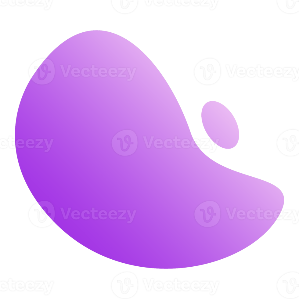 forme abstraite de goutte dégradée png