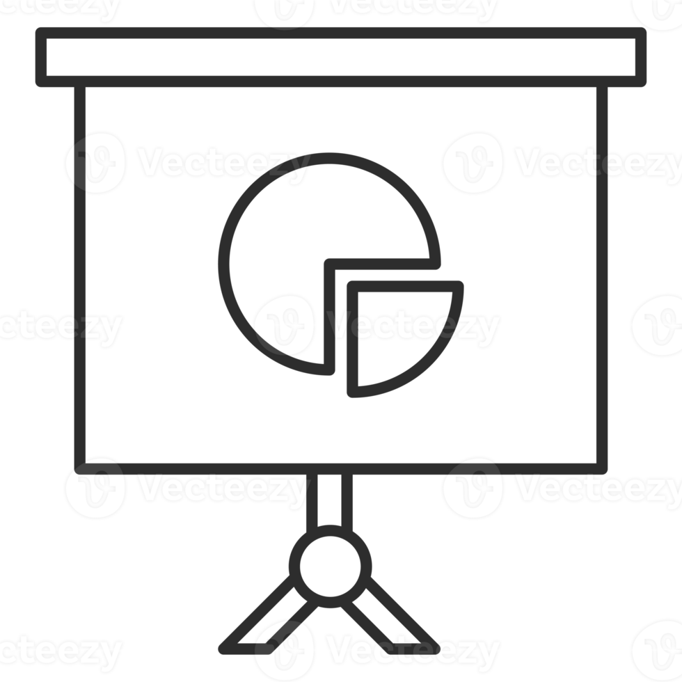 estilo de contorno de ícone de equipamento de escritório png