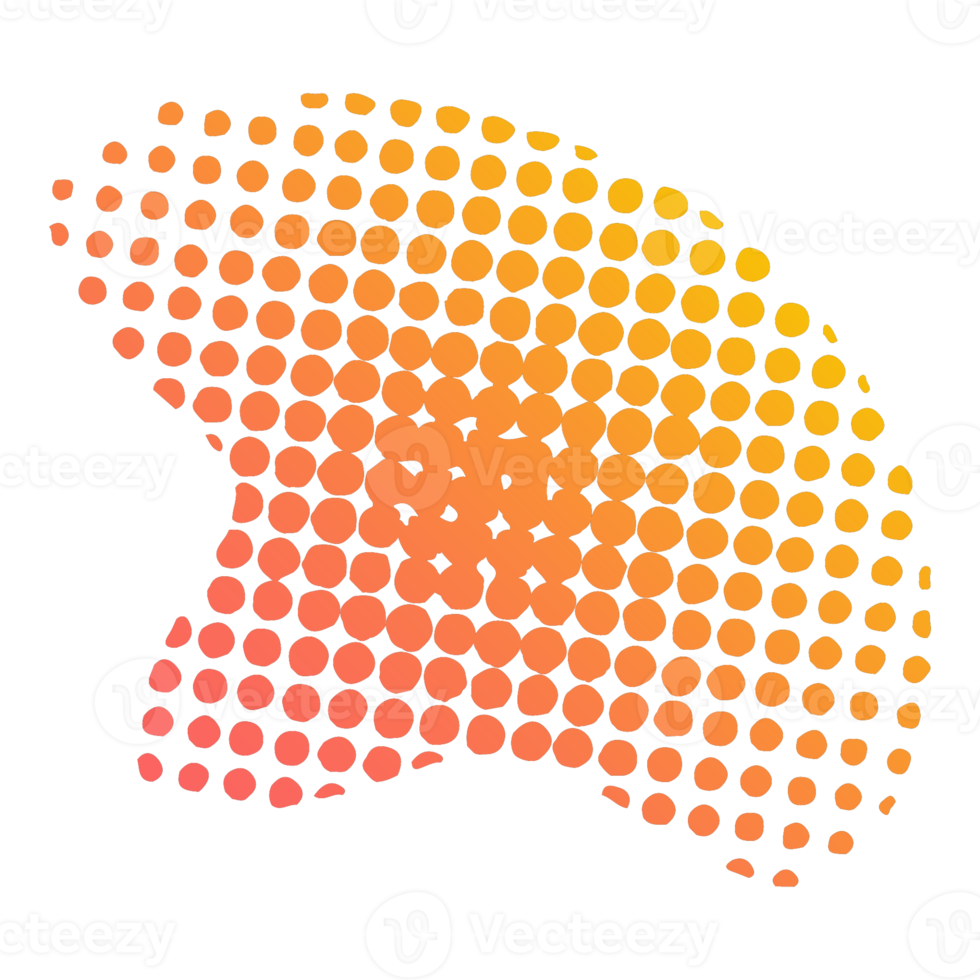 Blob-Form-Gradienten-Halbton png