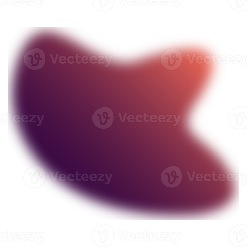 verschwommene Farbverlaufs-Blob-Form png