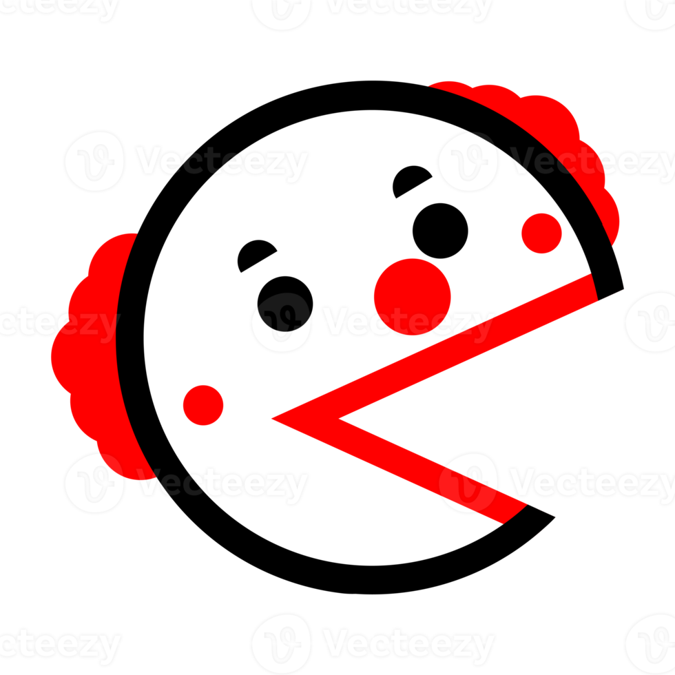 süßes Clown-Emoticon png