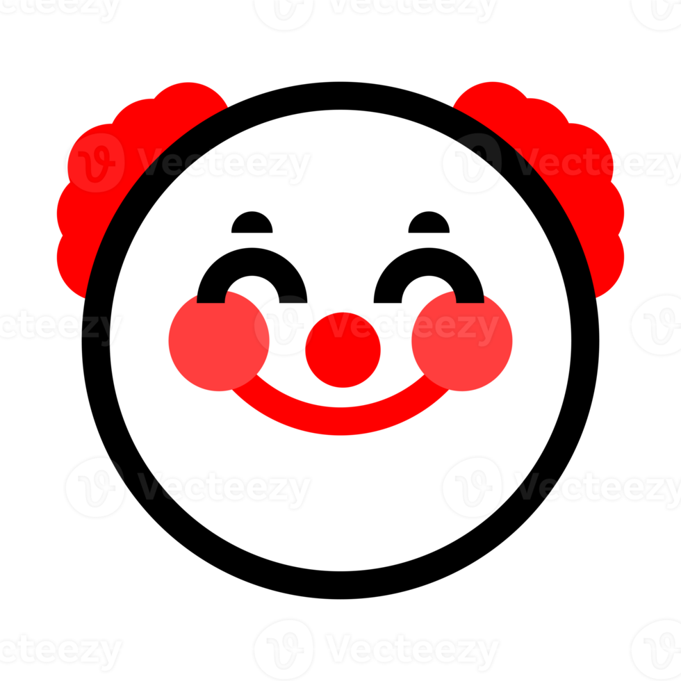 Cute Clown Emoticon png