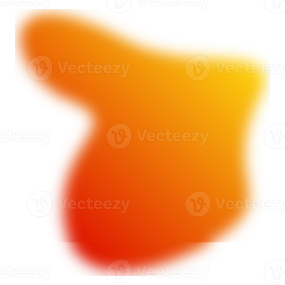 forma de blob gradiente desfocado png