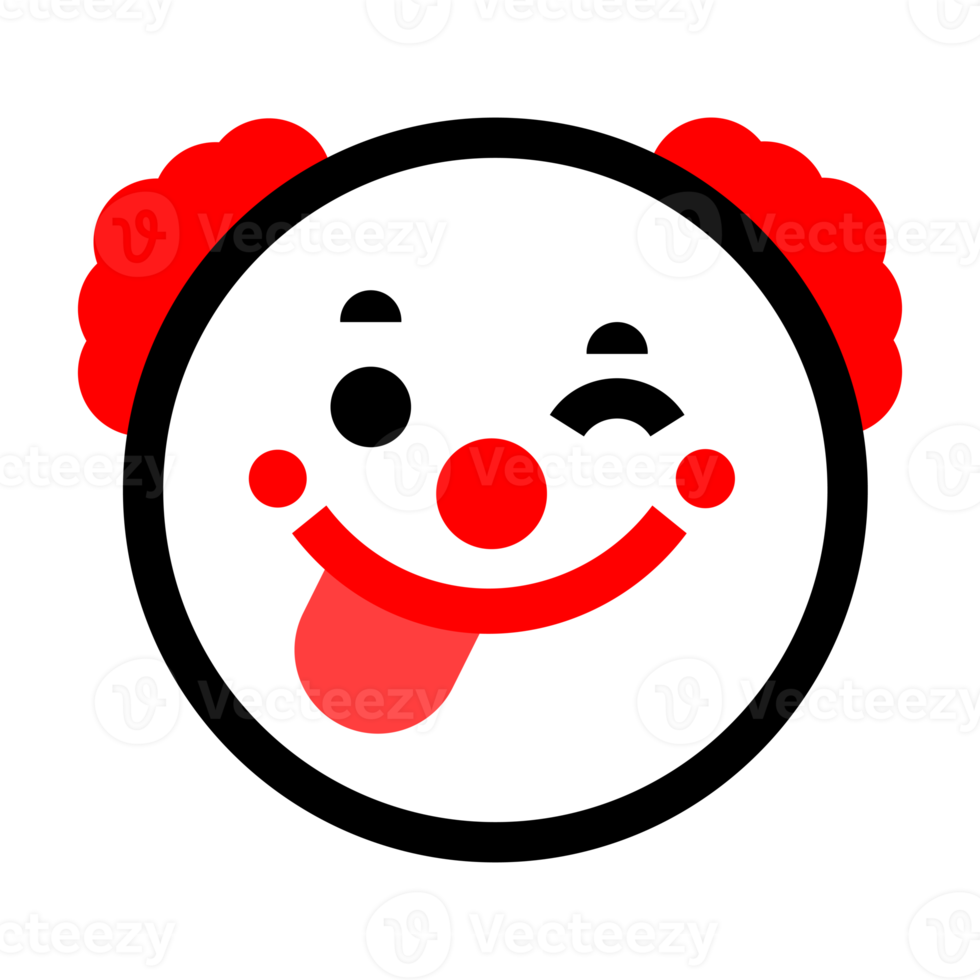Cute Clown Emoticon png