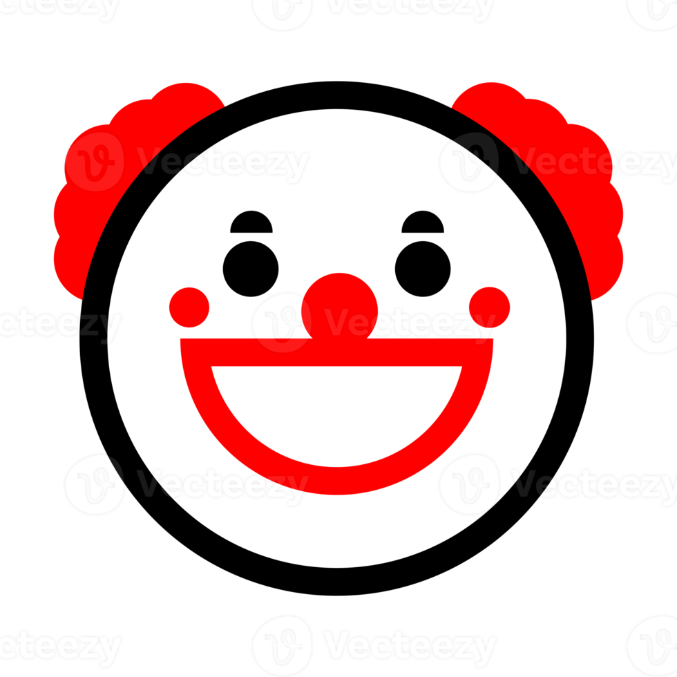Cute Clown Emoticon png