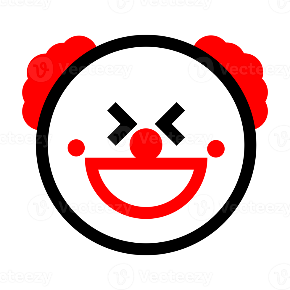 Cute Clown Emoticon png