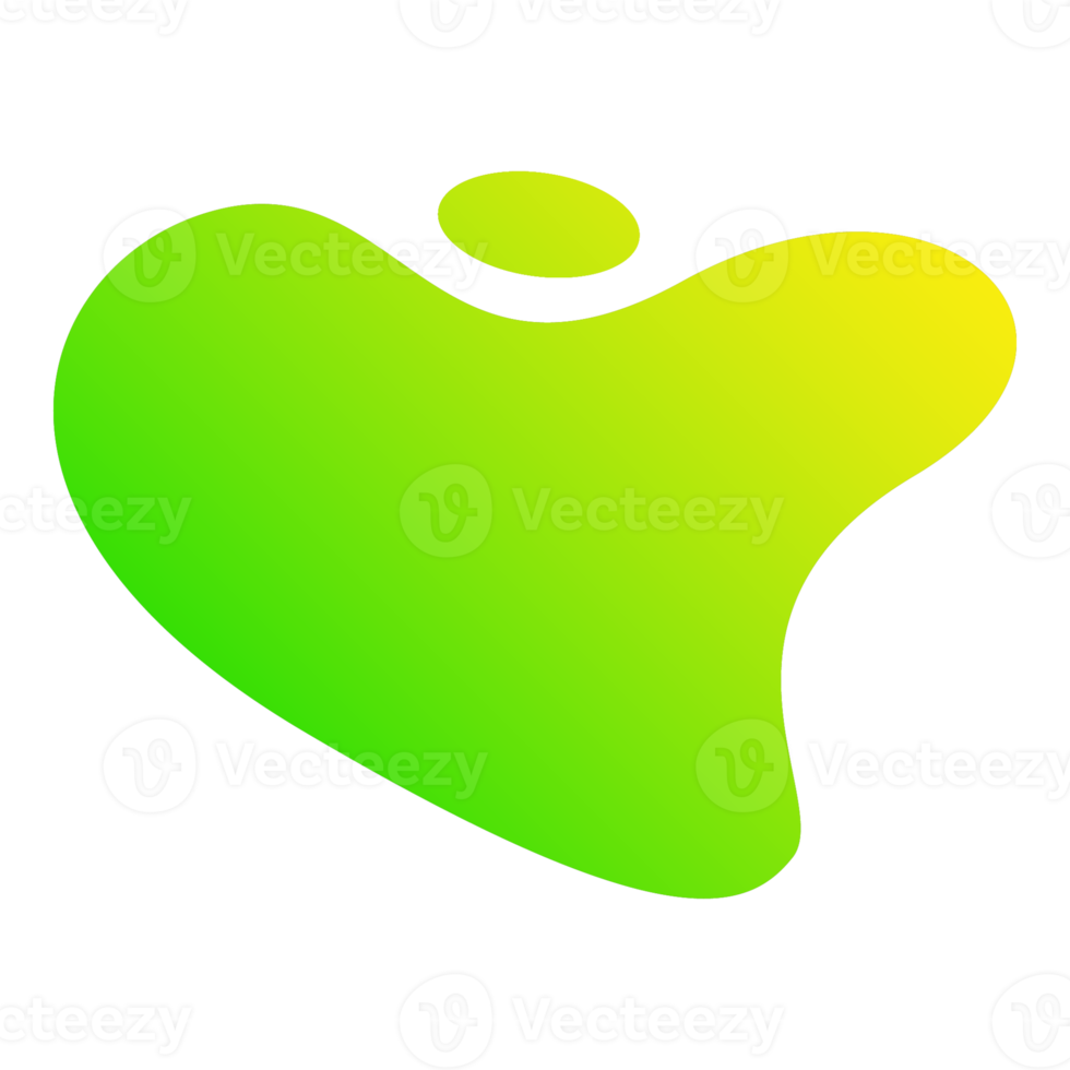 forma abstrata de blob gradiente png