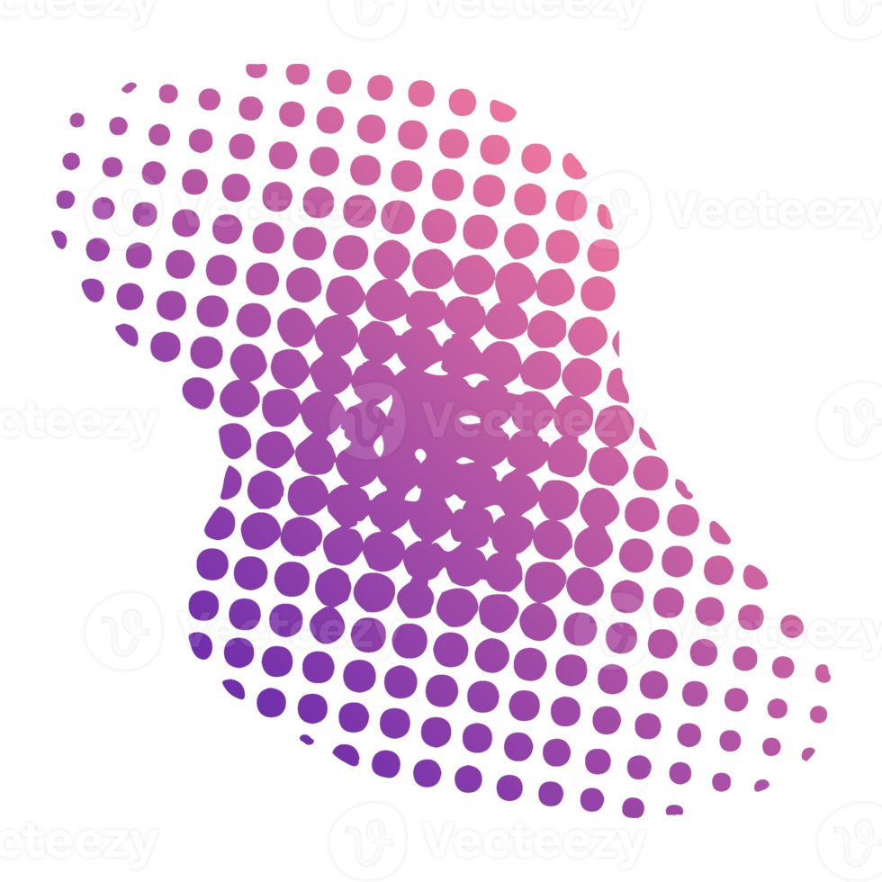 semitono de degradado de forma de gota png