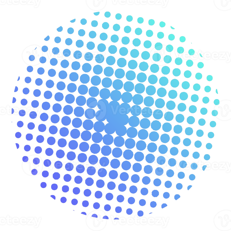 Circle Gradient Halftone png