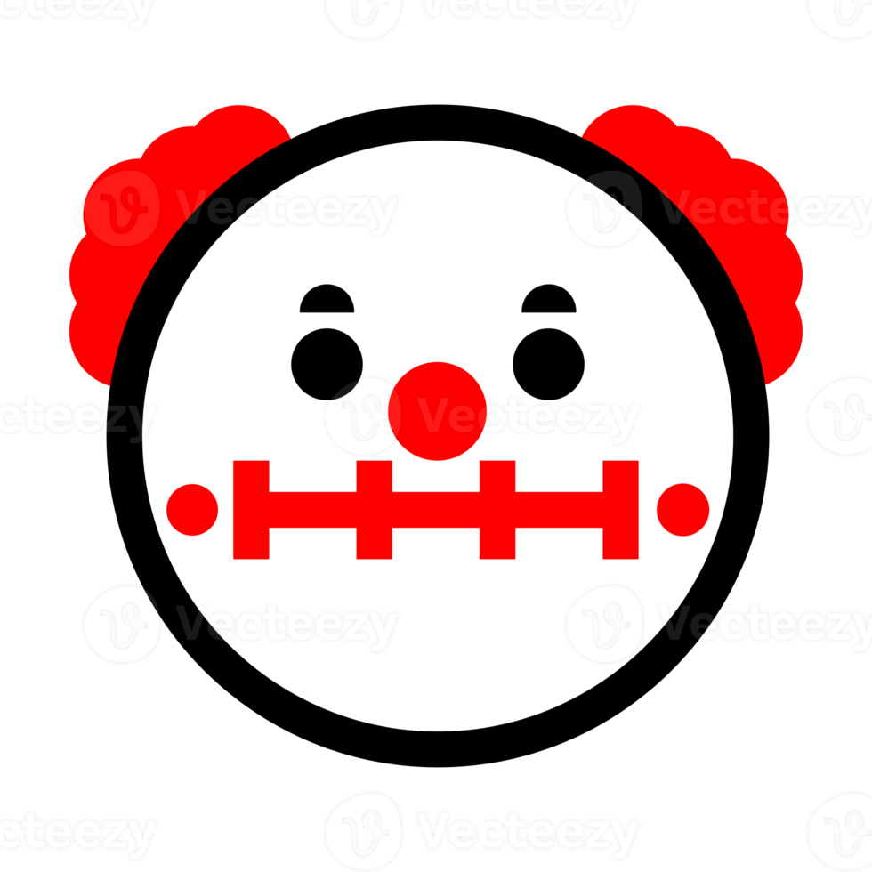 Cute Clown Emoticon png