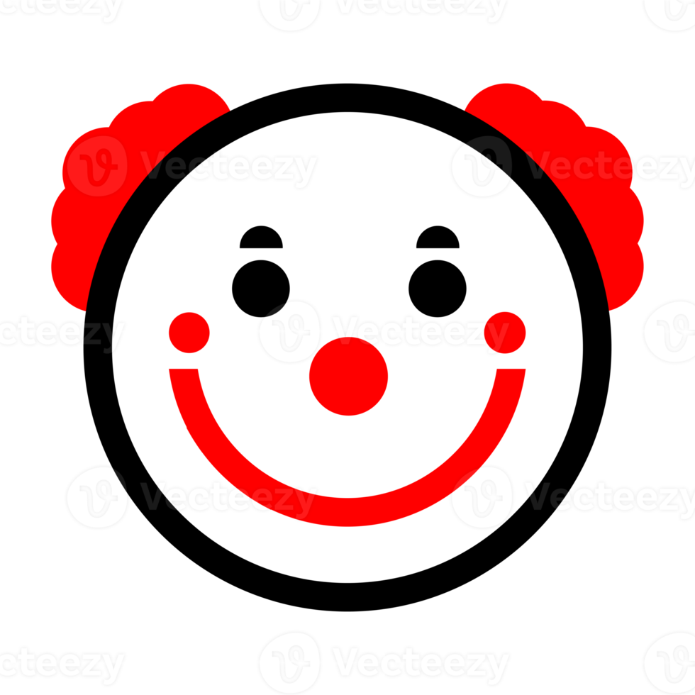 carino clown emoticon png