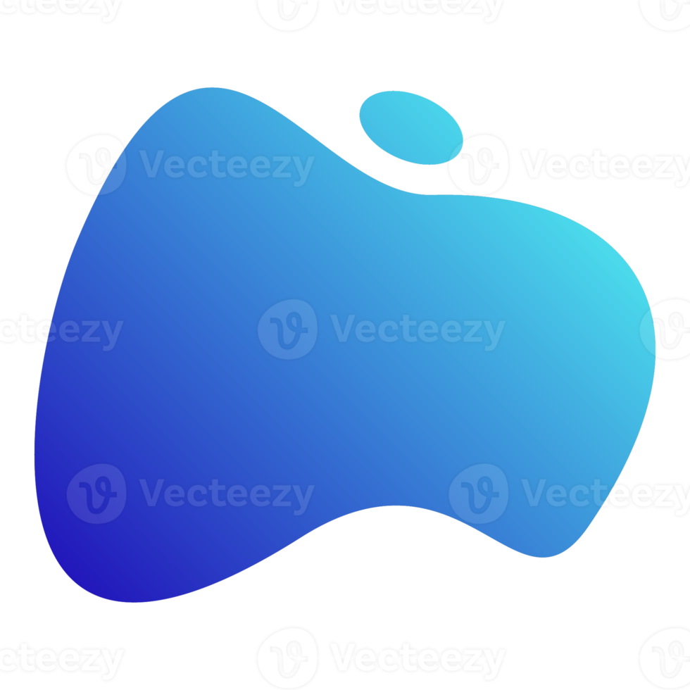 forma abstrata de blob gradiente png