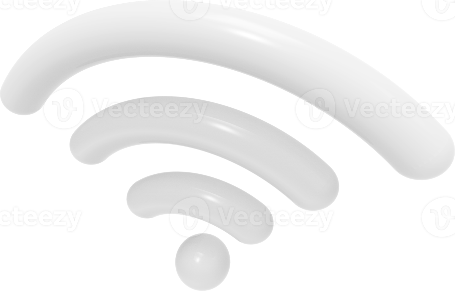 Wifi icoon geïsoleerd Aan transparant achtergrond. png