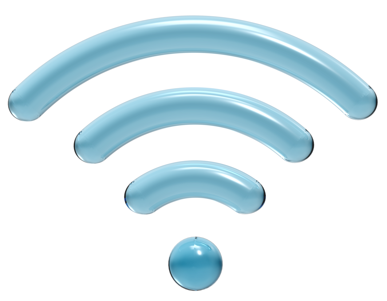 Wifi icon isolated on transparent background. png