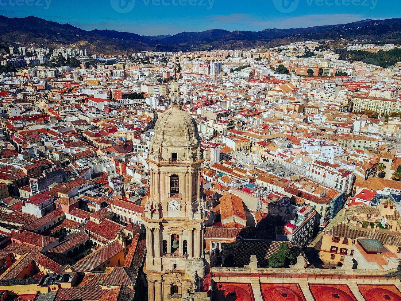 paisaje urbano desde el cielo foto