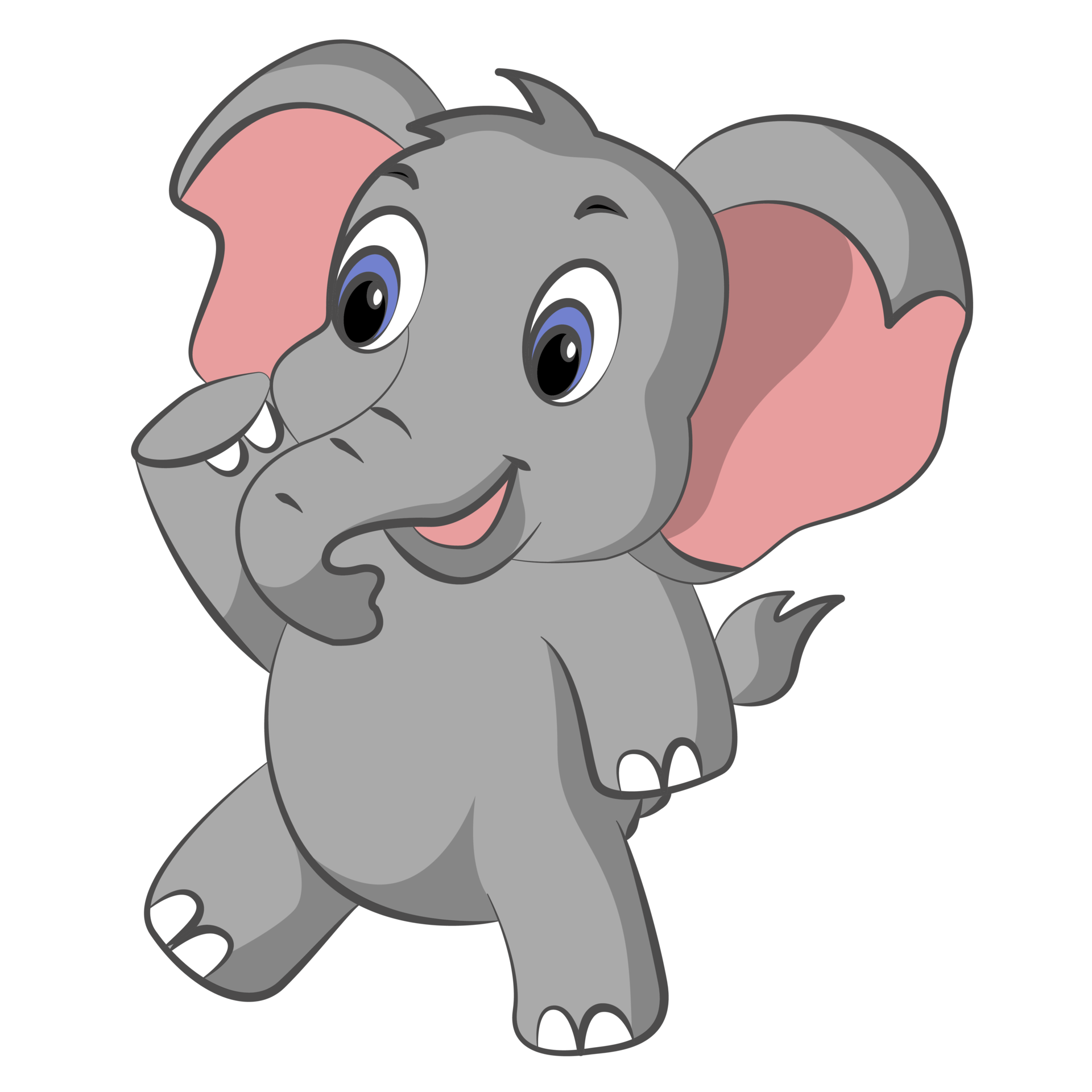 Free elephant cartoon design on transparent background 11459700 PNG with  Transparent Background