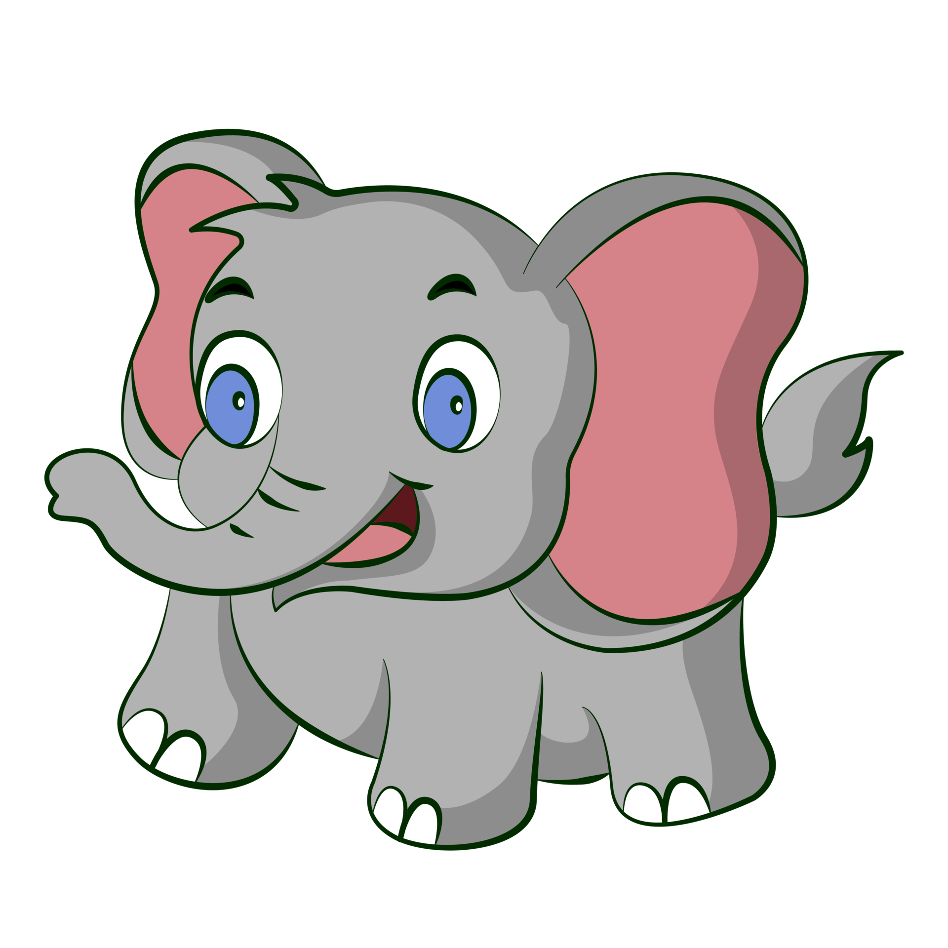 Free elephant cartoon design on transparent background 11459701 PNG with  Transparent Background