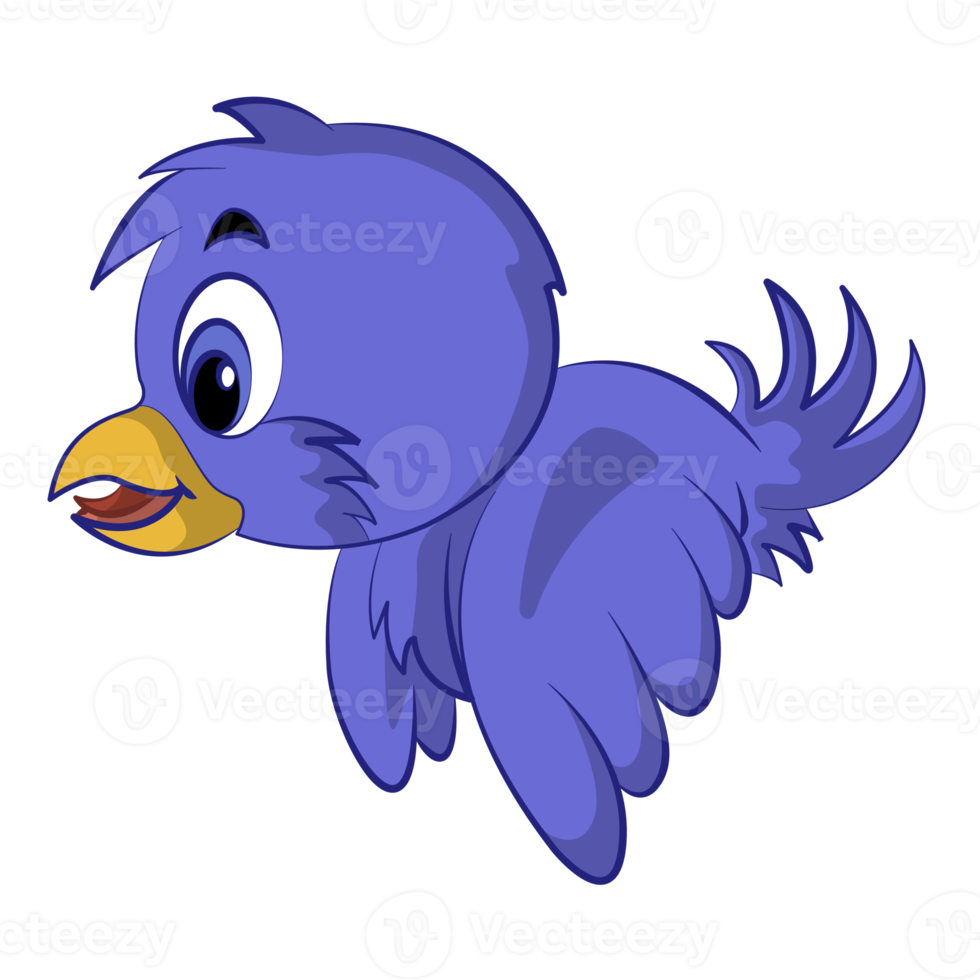 bird cartoon design on transparent background png