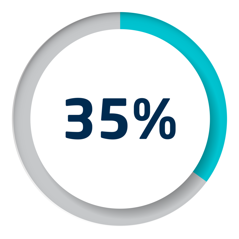 impostato di cerchio percentuale diagrammi per infografica png