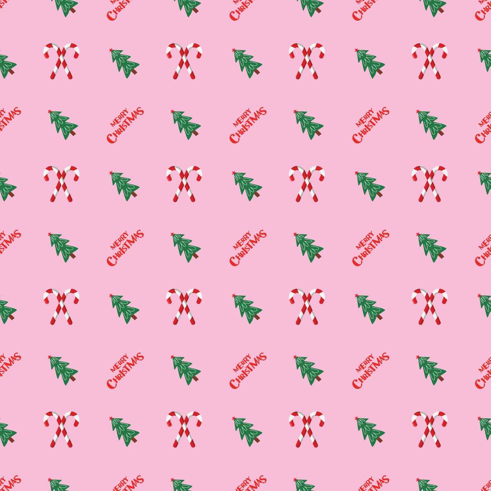 festive seamless pattern. new year and christmas. christmas ball and christmas tree. vector