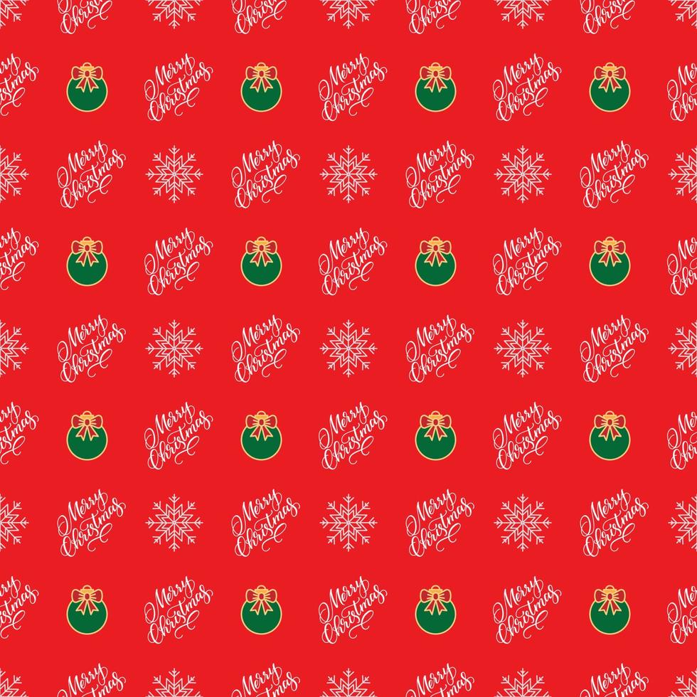 festive seamless pattern. new year and christmas. christmas ball and christmas tree. vector