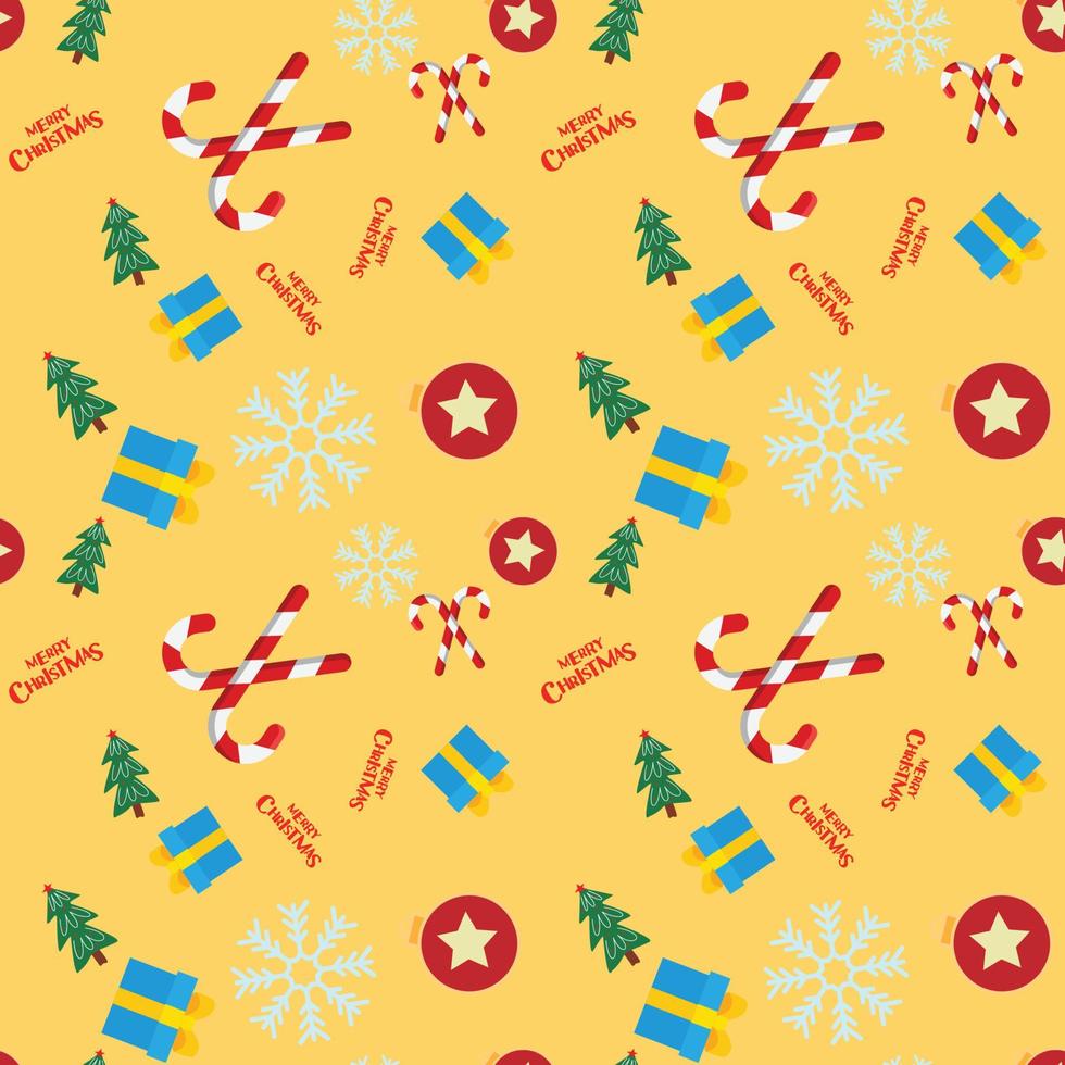 festive seamless pattern. new year and christmas. christmas ball and christmas tree. vector