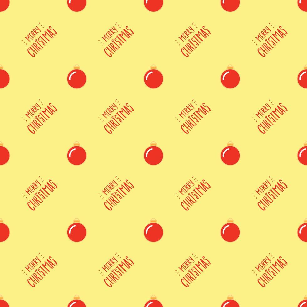 festive seamless pattern. new year and christmas. christmas ball and christmas tree. vector