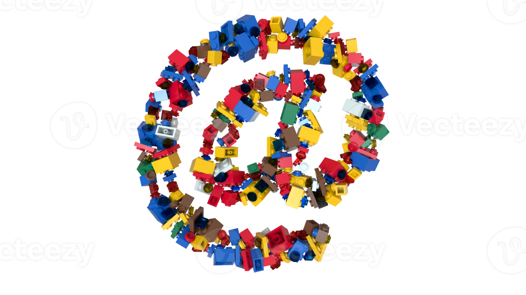 Shuffled Colored Bricks Building Blocks Typeface Text at png
