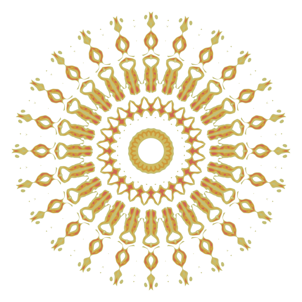 ornamento del cerchio di mandala png