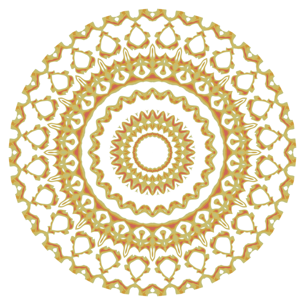 Mandala circle ornament png
