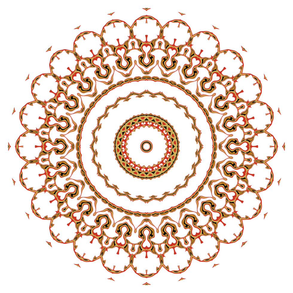 Mandala pattern illustration png