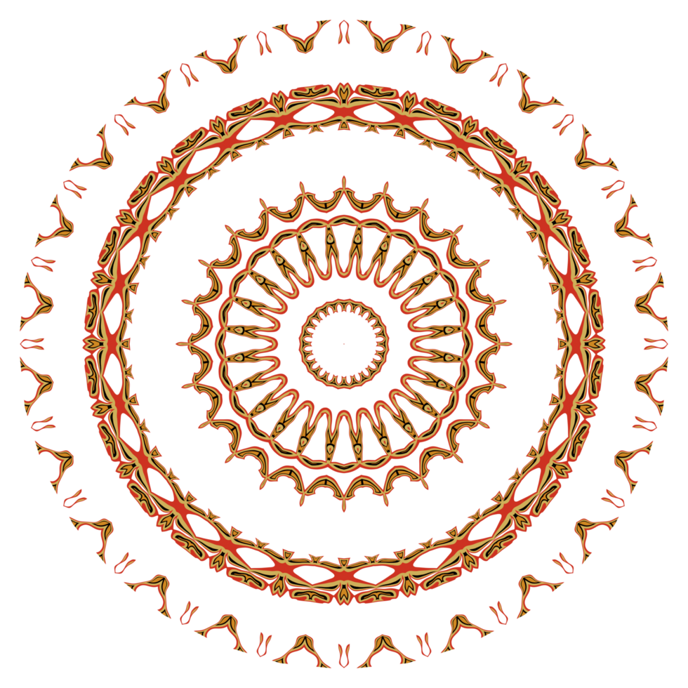 Mandala ornament decoration png