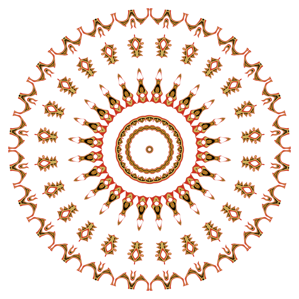 Mandala art ornament png