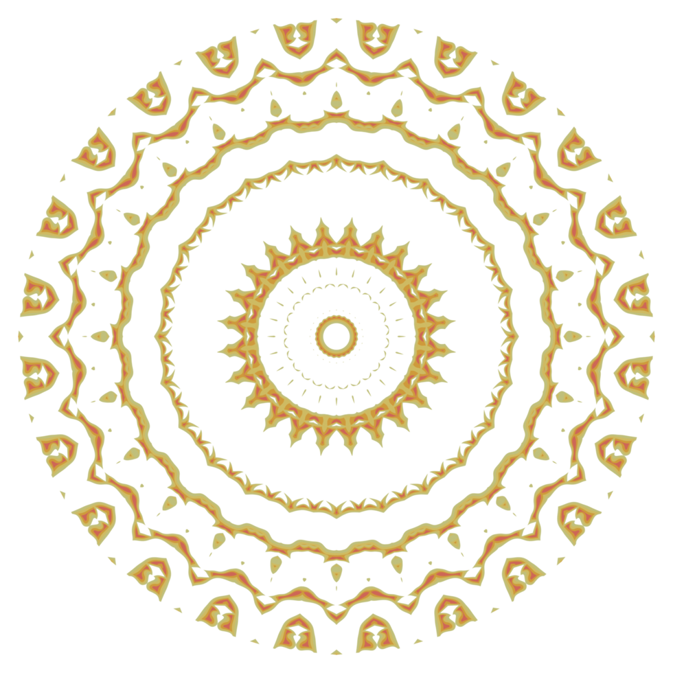 Mandala circle ornament png