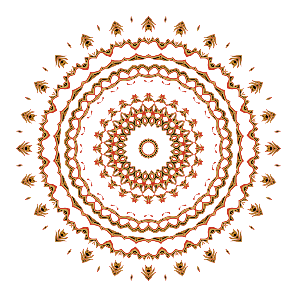 Mandala pattern illustration png